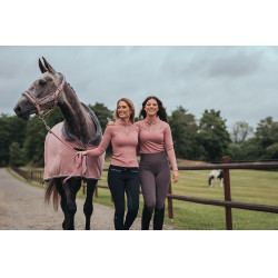 Capezza e lunghina Equestrian Stockholm con pelliccia Rosa