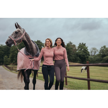 Capezza e lunghina Equestrian Stockholm con pelliccia Rosa