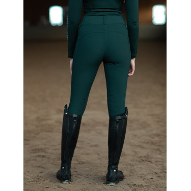 Pantaloni da equitazione Equestrian Stockholm Elite donna Lunedì drammatico Verde