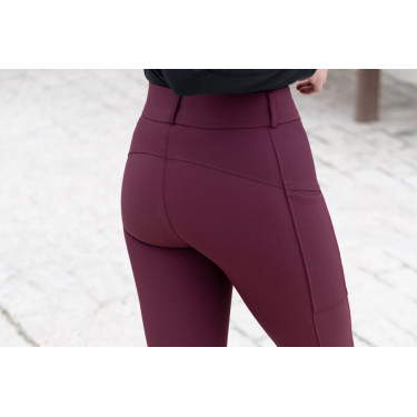 Pantaloni da equitazione Equestrian Stockholm Elite donna Merlot Rosso
