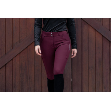 Pantaloni da equitazione Equestrian Stockholm Elite donna Merlot Rosso