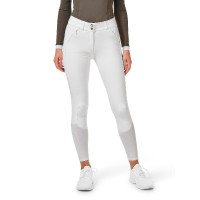 Pantaloni da equitazione Equestrian Stockholm Elite donna Perfezione bianca Bianco