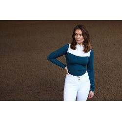 Pantaloni da equitazione Equestrian Stockholm Elite donna Perfezione bianca Bianco