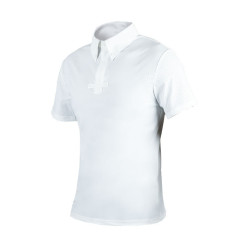 Polo da concorso Equestrian Stockholm Divine Motion uomo maniche corte Bianco Polo da concorso Equestrian Stockholm Divine Motion uomo maniche corte Bianco