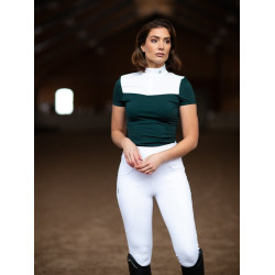 Polo da gara Equestrian Stockholm Fine Line donna maniche corte Lunedì drammatico