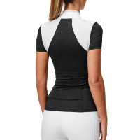 Polo da concorso Equestrian Stockholm Revenew a maniche corte da donna Nero edizione