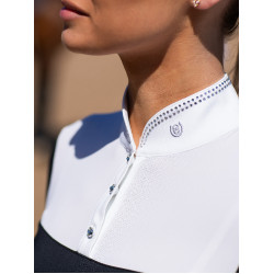 Polo da concorso Equestrian Stockholm Revenew a maniche corte da donna Nero edizione Polo da concorso Equestrian Stockholm Revenew a maniche corte da donna Nero edizione