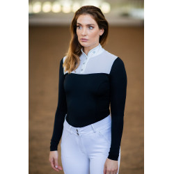 Polo da concorso Equestrian Stockholm Revenew a maniche lunghe da donna Nero edizione Polo da concorso Equestrian Stockholm Revenew a maniche lunghe da donna Nero edizione