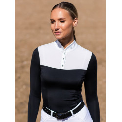 Polo da concorso Equestrian Stockholm Revenew a maniche lunghe da donna Nero edizione Polo da concorso Equestrian Stockholm Revenew a maniche lunghe da donna Nero edizione