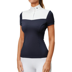 Polo da concorso a maniche corte Equestrian Stockholm refined donna Marina Blu marino Polo da concorso a maniche corte Equestrian Stockholm refined donna Marina Blu marino