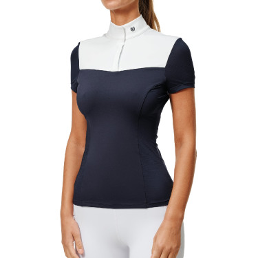 Polo da concorso a maniche corte Equestrian Stockholm refined donna Marina Blu marino Polo da concorso a maniche corte Equestrian Stockholm refined donna Marina Blu marino