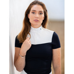 Polo da concorso a maniche corte Equestrian Stockholm refined donna Marina Blu marino Polo da concorso a maniche corte Equestrian Stockholm refined donna Marina Blu marino