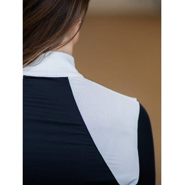Polo da concorso a maniche corte Equestrian Stockholm refined donna Marina Blu marino Polo da concorso a maniche corte Equestrian Stockholm refined donna Marina Blu marino