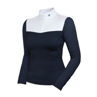 Polo da concorso a maniche lunghe Equestrian Stockholm refined donna Marina Blu marino Polo da concorso a maniche lunghe Equestrian Stockholm refined donna Marina Blu marino