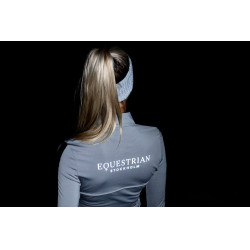 Polo a maniche lunghe Equestrian Stockholm Reflective Power donna Nero lucido