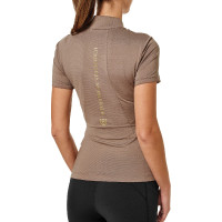 Polo UV Protection Equestrian Stockholm a maniche corte da donna Champagne Beige