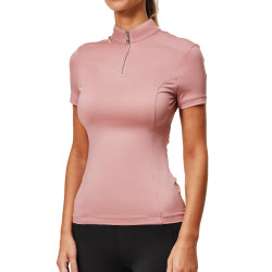 Polo UV Protection Equestrian Stockholm a maniche corte da donna Rosa Polo UV Protection Equestrian Stockholm a maniche corte da donna Rosa