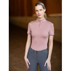 Polo UV Protection Equestrian Stockholm a maniche corte da donna Rosa Polo UV Protection Equestrian Stockholm a maniche corte da donna Rosa