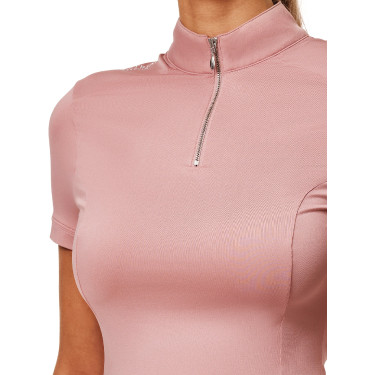Polo UV Protection Equestrian Stockholm a maniche corte da donna Rosa Polo UV Protection Equestrian Stockholm a maniche corte da donna Rosa