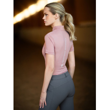Polo UV Protection Equestrian Stockholm a maniche corte da donna Rosa Polo UV Protection Equestrian Stockholm a maniche corte da donna Rosa