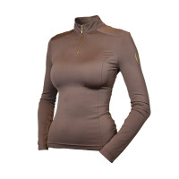 Polo a maniche lunghe da donna UV Protection Equestrian Stockholm Champagne Beige Polo a maniche lunghe da donna UV Protection Equestrian Stockholm Champagne Beige