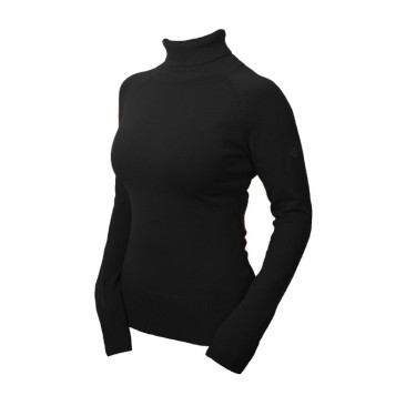 Maglione a collo alto lavorato a maglia Equestrian Stockholm da donna Nero edizione