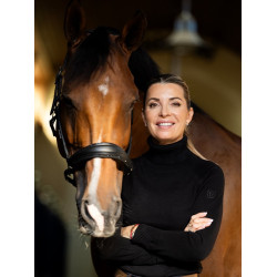 Maglione a collo alto lavorato a maglia Equestrian Stockholm da donna Nero edizione