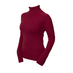 Maglione a collo alto lavorato a maglia Equestrian Stockholm da donna Bordeaux