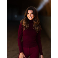 Maglione a collo alto lavorato a maglia Equestrian Stockholm da donna Bordeaux Maglione a collo alto lavorato a maglia Equestrian Stockholm da donna Bordeaux