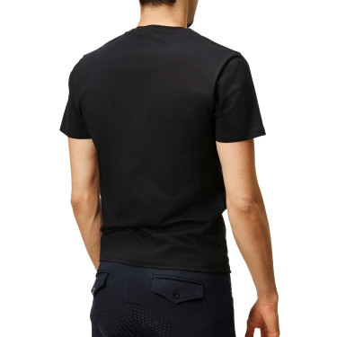 T-shirt Equestrian Stockholm uomo maniche corte Nero