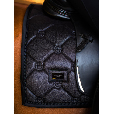 Sottosella da dressage Equestrian Stockholm Tutto nero scintillante