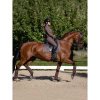 Sottosella da dressage Equestrian Stockholm Tutto nero scintillante Sottosella da dressage Equestrian Stockholm Tutto nero scintillante