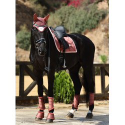 Sottosella da dressage Equestrian Stockholm Rosa ambra Bianco