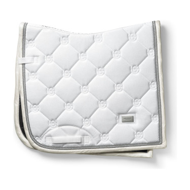 Sottosella da dressage Equestrian Stockholm Bianco scintillante
