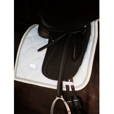 Sottosella da dressage Equestrian Stockholm Bianco scintillante