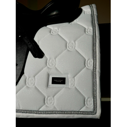 Sottosella da dressage Equestrian Stockholm Bianco scintillante