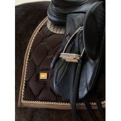 Sottosella da dressage Equestrian Stockholm Marrone dorato