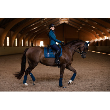 Sottosella da dressage Equestrian Stockholm con fasce Blu Monaco Sottosella da dressage Equestrian Stockholm con fasce Blu Monaco