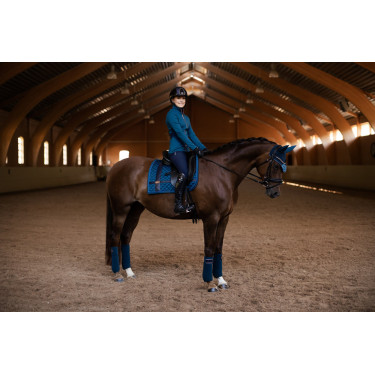 Sottosella da dressage Equestrian Stockholm con fasce Blu Monaco Sottosella da dressage Equestrian Stockholm con fasce Blu Monaco