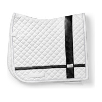 Sottosella da dressage Equestrian Stockholm con fasce Bianco