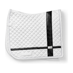 Sottosella da dressage Equestrian Stockholm con fasce Bianco