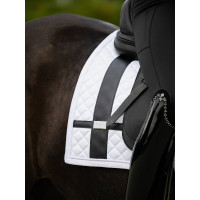 Sottosella da dressage Equestrian Stockholm con fasce Bianco