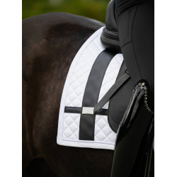 Sottosella da dressage Equestrian Stockholm con fasce Bianco