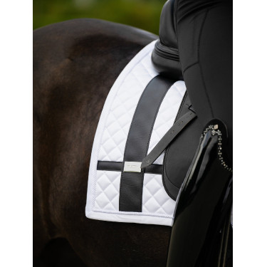 Sottosella da dressage Equestrian Stockholm con fasce Bianco