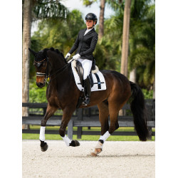 Sottosella da dressage Equestrian Stockholm con fasce Bianco