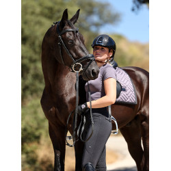 Sottosella da dressage Equestrian Stockholm moderno Viola scuro