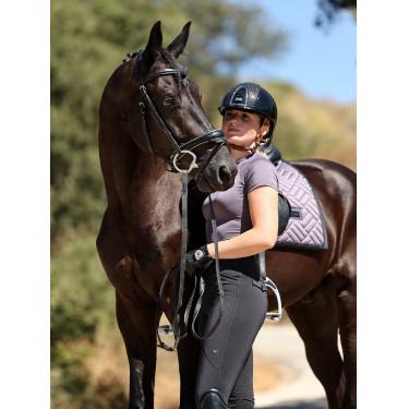 Sottosella da dressage Equestrian Stockholm moderno Viola scuro