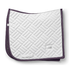 Sottosella da dressage Equestrian Stockholm moderno Bianco viola scuro