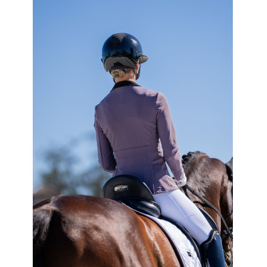 Sottosella da dressage Equestrian Stockholm moderno Bianco viola scuro
