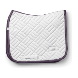 Sottosella da dressage Equestrian Stockholm moderno Bianco viola scuro